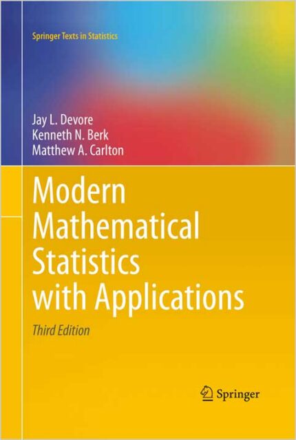 Modern Mathematical Statistics with Applications