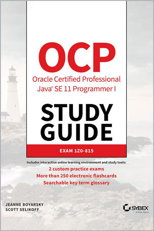 OCP-Oracle-Certified-Professional-Java-SE-11-Programmer-I-Study-Guide_Jf1696148607 OCP Oracle Certified Professional Java SE 11 Programmer I Study Guide - تصویر 1
